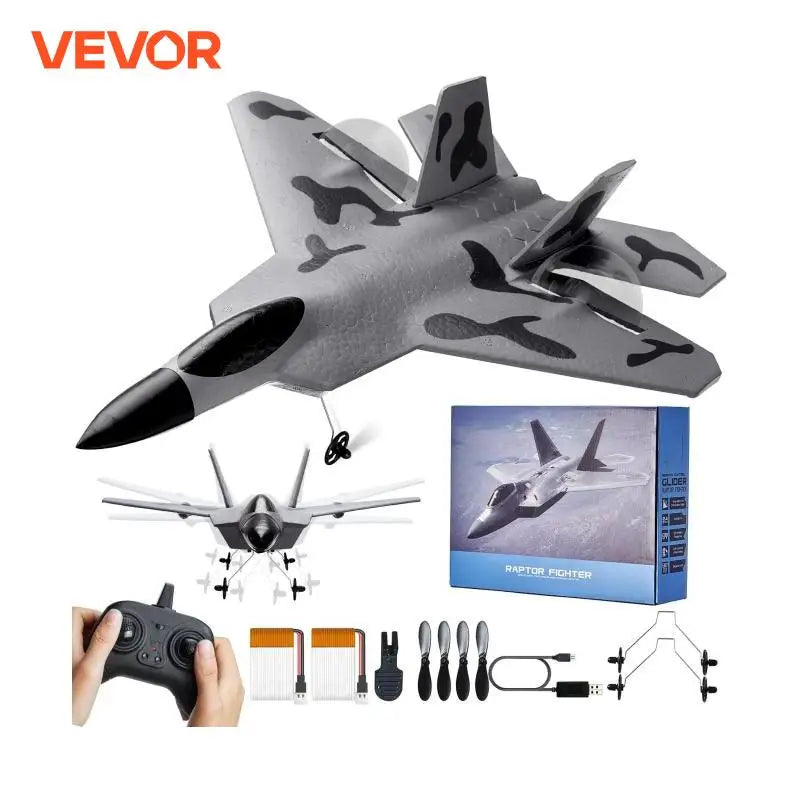 F-22 RC Plane 2.4G Aircraft Remote Control Flying Glider Airplane with 6-Axis Stabilizer EPP Foam Toys for Children Gifts