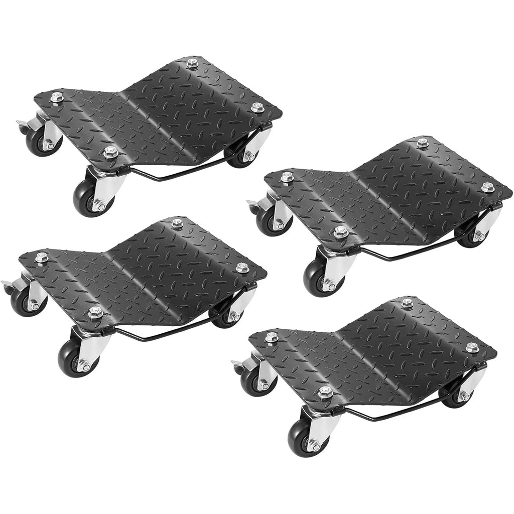 Wheel Dolly, 6000 lbs/2722 kg Car Moving Dolly, Wheel Dolly Car Tire Stake Set of 4 Piece, Heavy-Duty Car Tire Dolly Cart