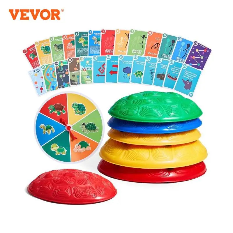 6 PCS Kids Turtle Balance Stepping Stones Kids Toddler Jumping Coordination Game Toys Outdoor Play for Children Gifts