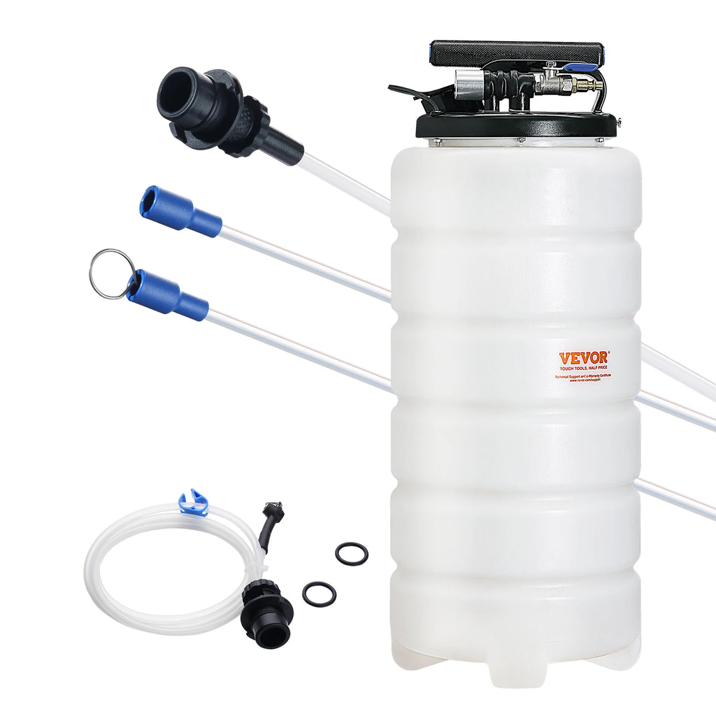 6.5L/15L Pneumatic/Manual Fluid Extractor with Suction Hose Oil Changer Pump for Automotive Fluids Vacuum Evacuation