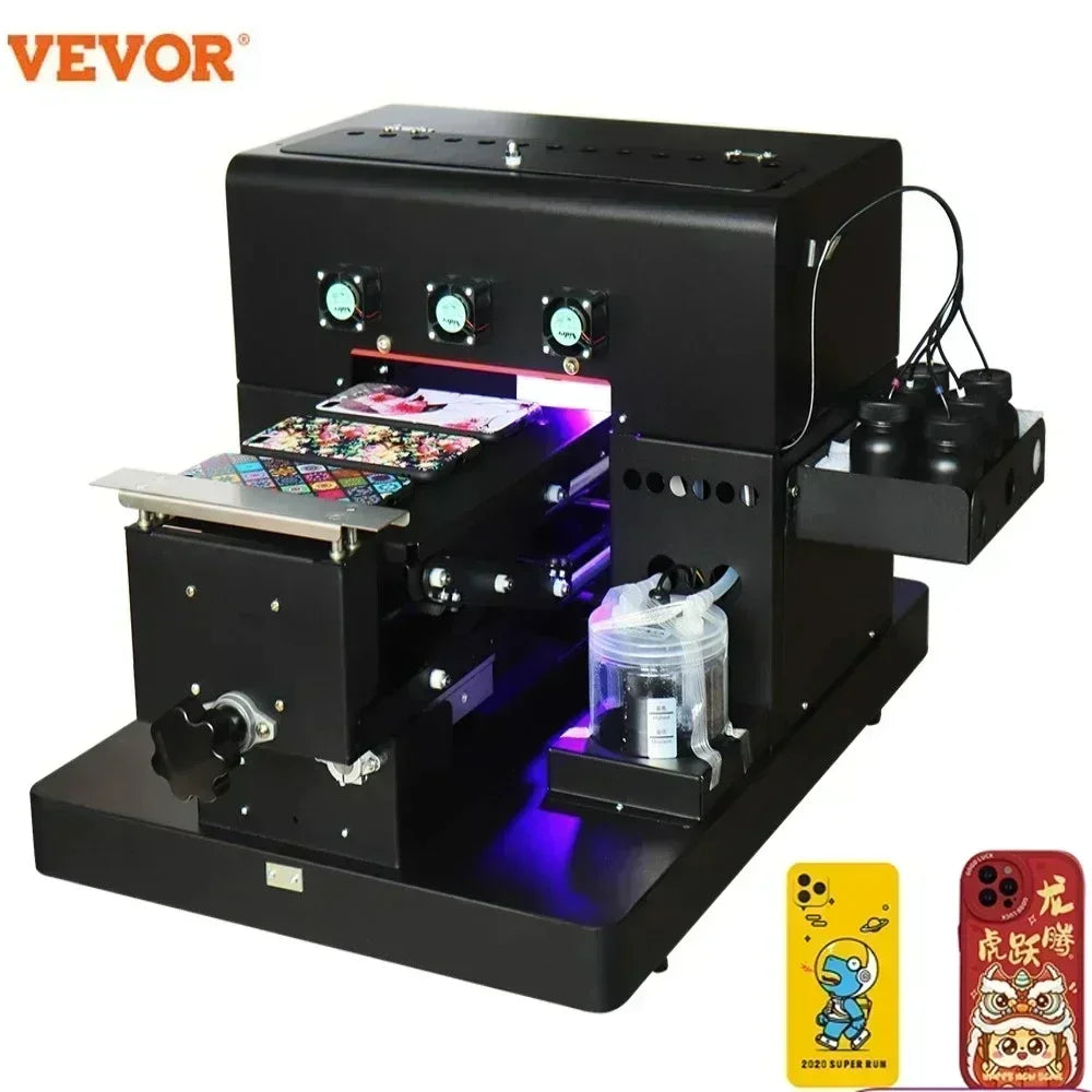 A4 UV Printer Upgrade Printer Flatbed UV Flatbed Printing Machine With ACRO RIP Software For Phone Case Metal Glass Wood