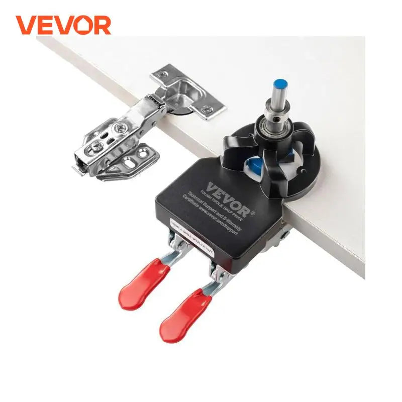 35 mm Concealed Door Hinge Jig Aluminum Alloy Cabinet Hinge Jig Accurate Locking Dual Clamp Fixation Hinge Drill Jig