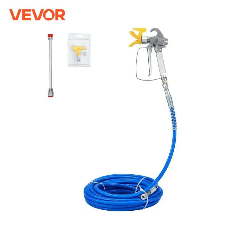 Airless Paint Spray Hose Kit 50ft 3600 psi High Pressure Fiber Tube with 8 inch Rod Pole Including 517 Tip and Tip Guard