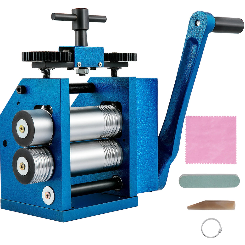 Manual Combination Jewelry Rolling Mill Machine Thickness Semicircle Jewelry Press Rolling Mill for Jewelry Circle Pattern