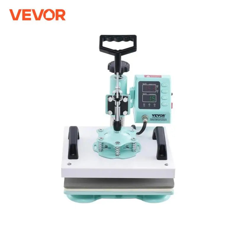 Heat Press 12x10inch 360°Swing Away T-Shirt Fast Even Heating Digital Precise Control Heat for T-Shirts Pillows Bags Green