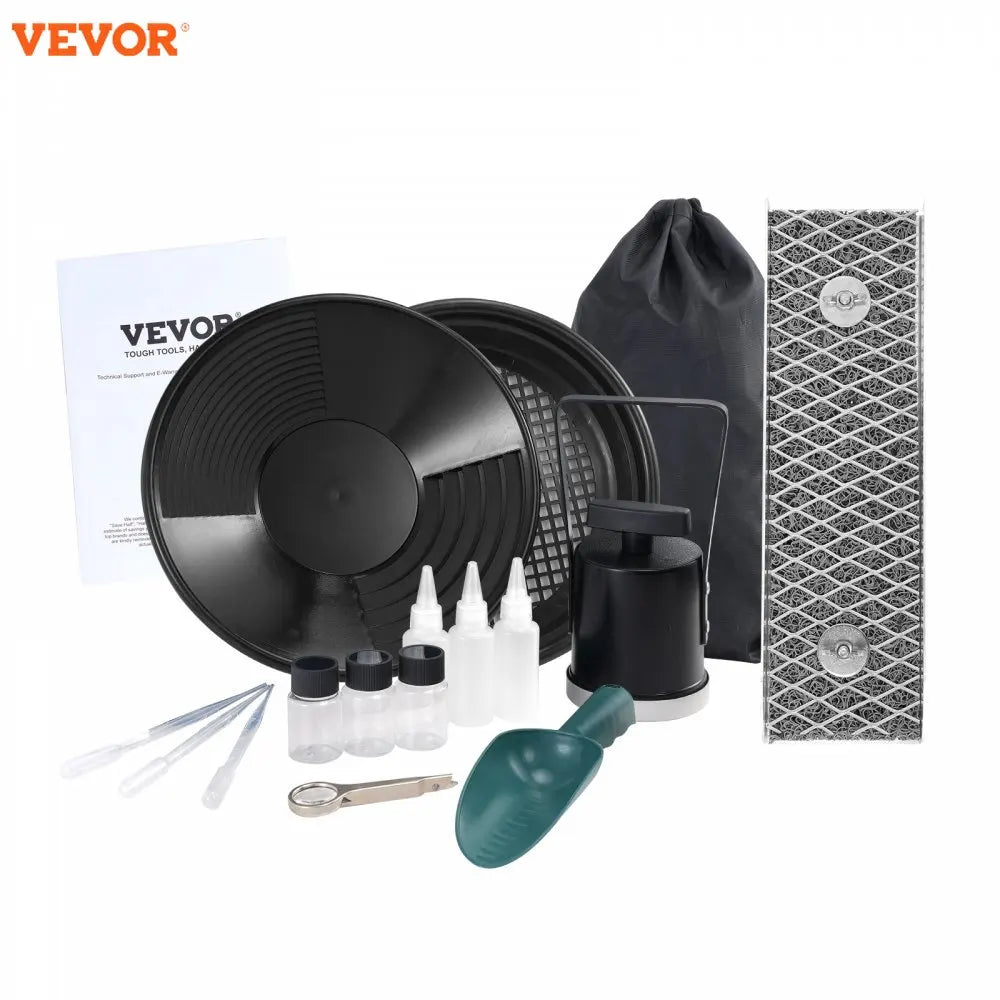 50" 12" Complete Sluice Box Gold Panning Kit Aluminum Alloy Gold Mining Equipment 23/16 PCS Gold Prospecting Kit