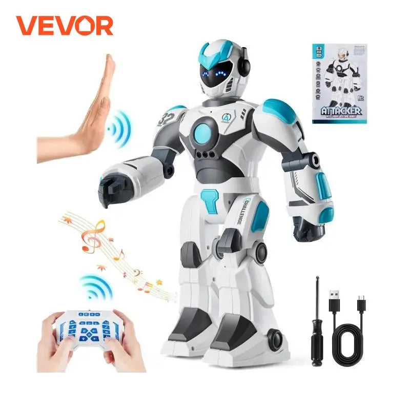 RC Robot Toys Mechanical Combat Police Early Education Intelligent Robot Electric Singing Dancing Children's Birthday Gift