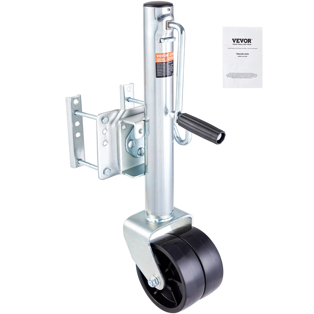 1000/1500/2000lbs Trailer Jack Tongue Stand with Solid Jockey Sidewind Round Wheel Lifting Boat RV Parts Accessories