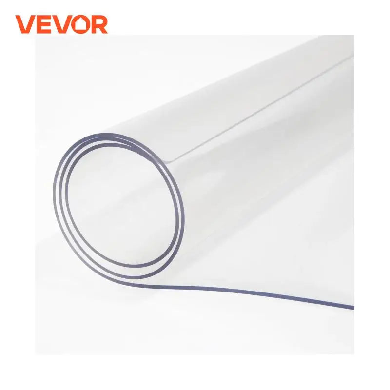 Plastic Table Cover 36 x 60 Inch 2 mm Thick Clear Table Protector Rectangle Clear Desk Mat Waterproof & Easy Cleaning PVC