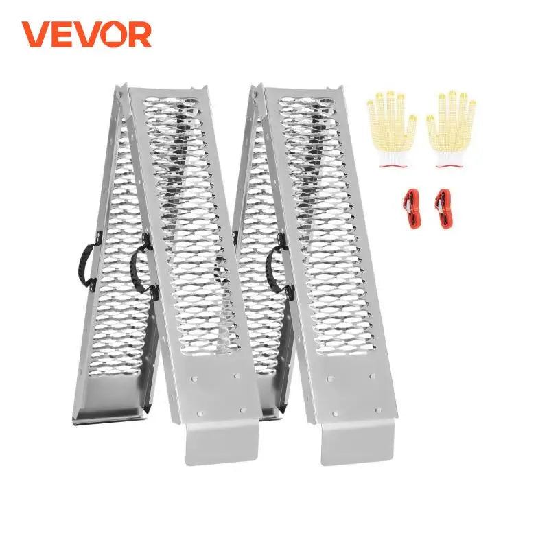 1000 lbs Steel Ramps 2Pcs Ramps with Wider Ramp Surface, Universal Stable Loading Ramp with Handles, Fit for ATV UTV Motor
