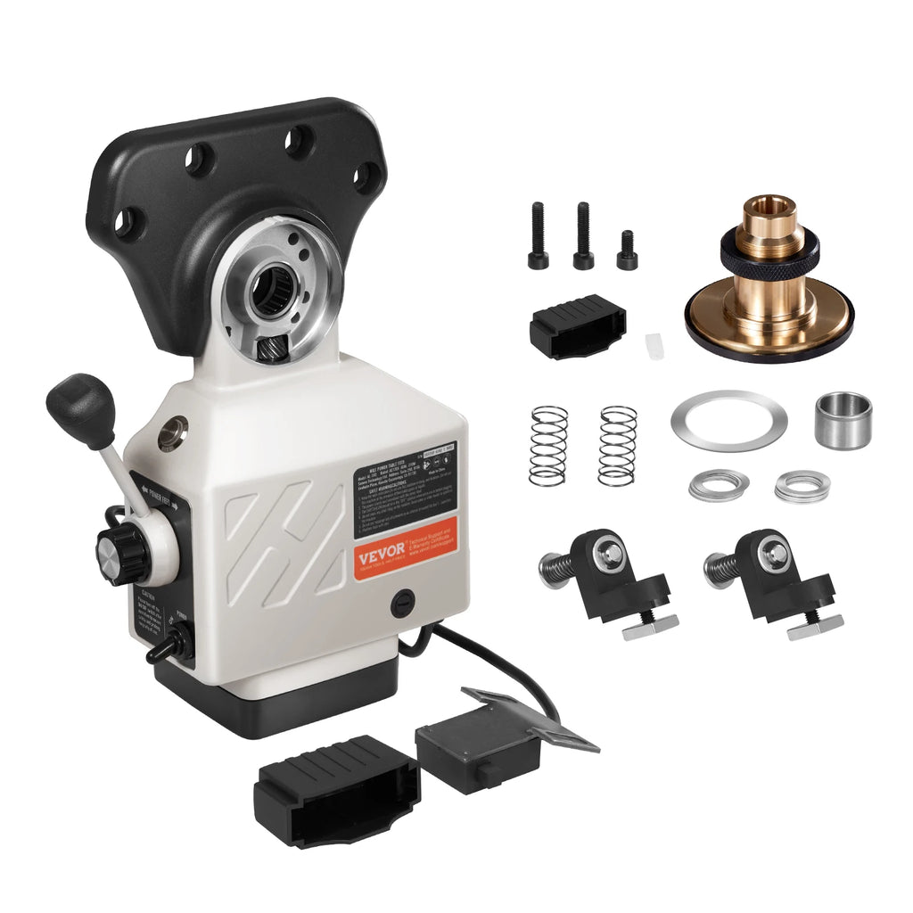 AL-310S X-Axis Power Feed Kit for Bridgeport Milling Machine 0-200RPM 450 in-lb Torque Low Noise Precise Bearing Durable