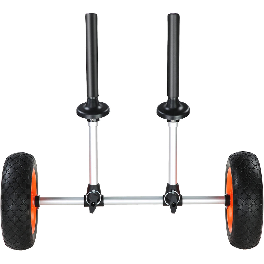 Heavy Duty Kayak Cart 280lbs Load Capacity Detachable Canoe Trolley Cart for Kayaks with Drain Holes of 2.54mm and Above