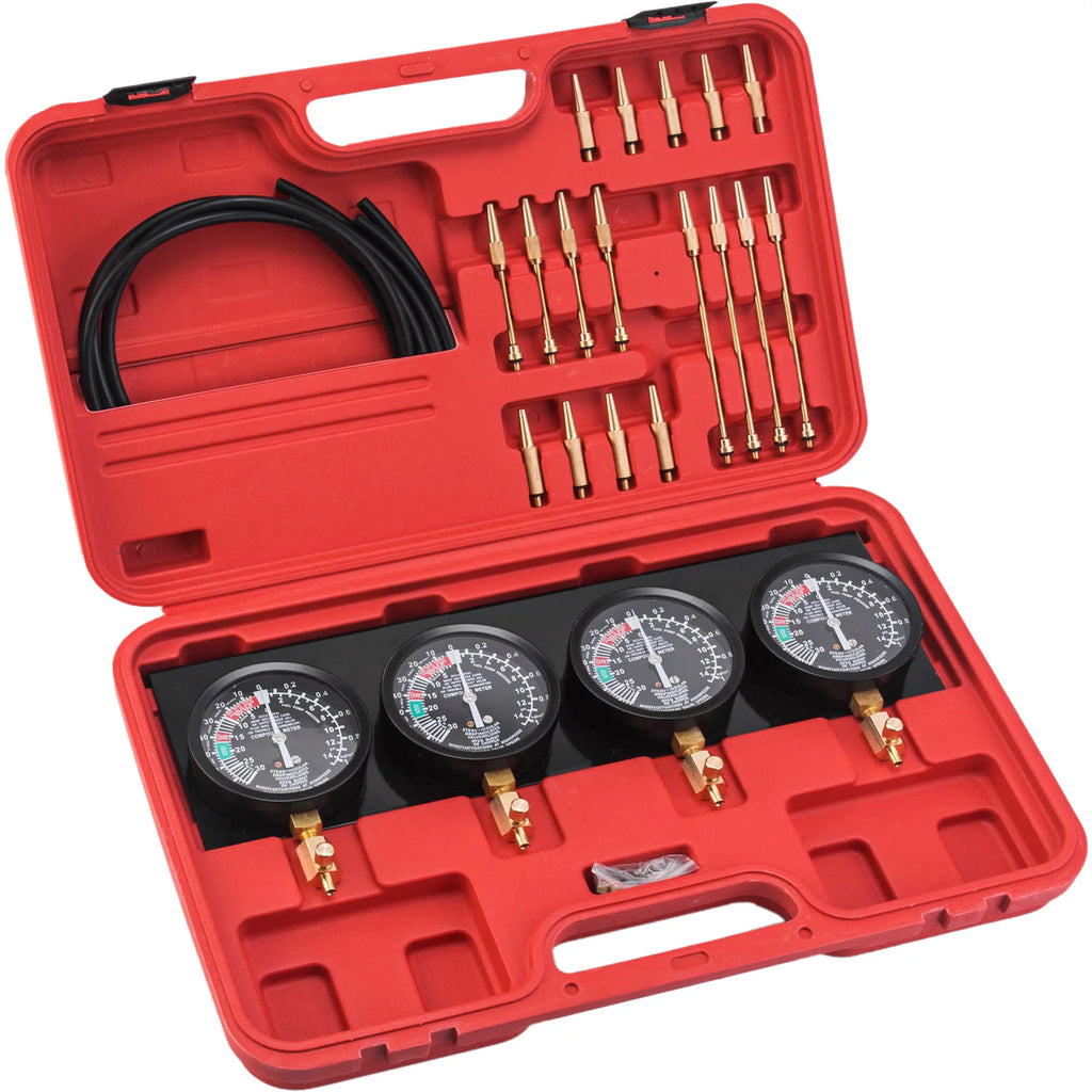 Fuel Vacuum Carburetor Synchronize Tool Kit Fuel Vacuum Carburetor Synchronizer carb sync Gauge Set with Rubber Hose