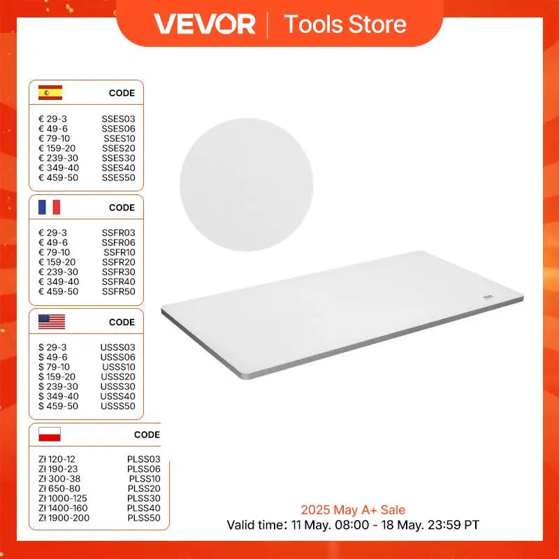 Table Top 220.5 lbs Load Capacity Particle Board for Height Adjustable Electric Standing Desk Frame for Home and Office