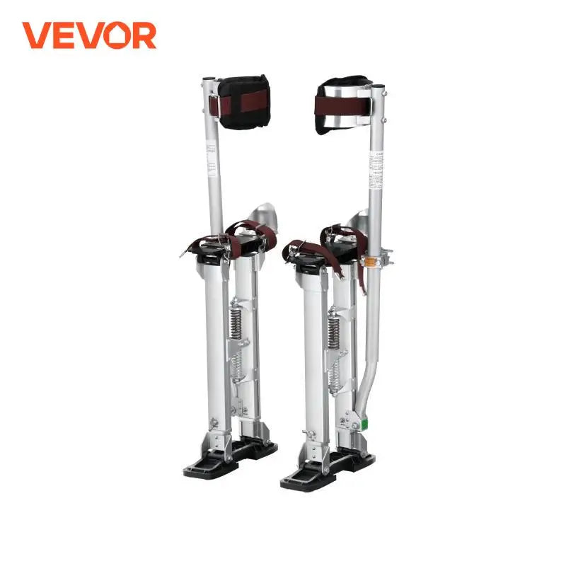 Drywall Stilts 18''-30''/36''-50'' Adjustable Aluminum Tool Stilts with Protective Knee Pads Non-Slip Work Stilts for Home