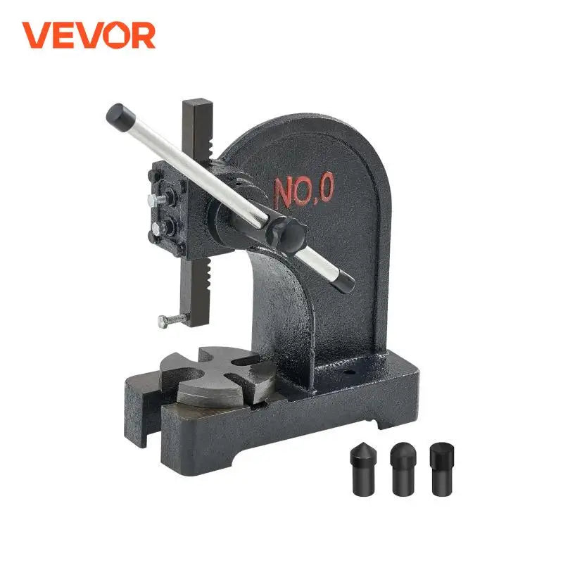 Arbor Press 0.5/1/3 T Manual Arbor Press Cast Iron Heavy-duty Manual Desktop Arbor Press Precision Hand Press for Stamping