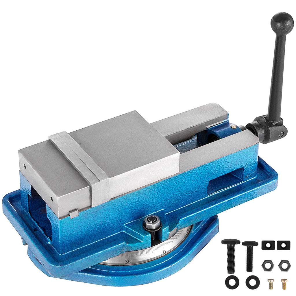 Precision Milling Machine Vise 4 Inch Accu Lock Swivel Base Clamping Vise Bench Vice Clampfor Milling Drilling Machine