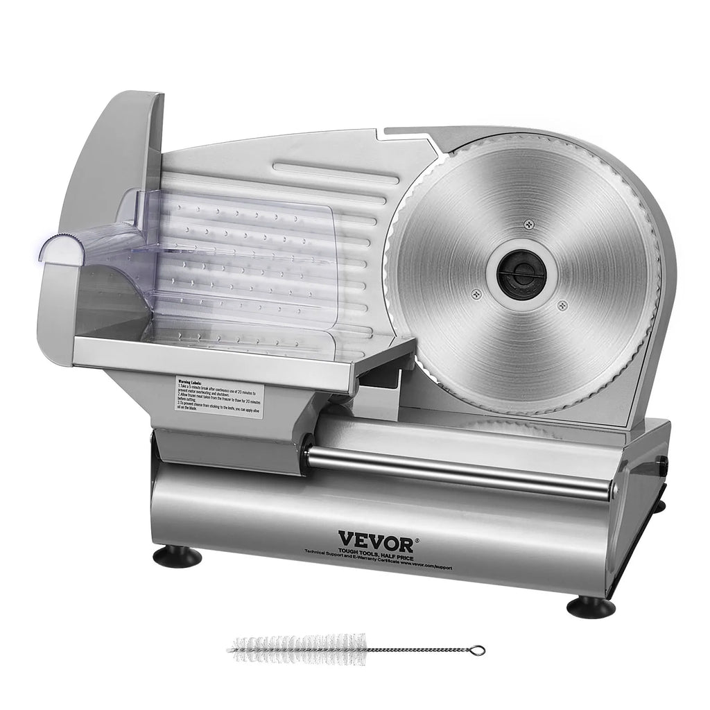 Meat Slicer, 7.5 inch Electric Deli Food Slicer, 180W Meat Cutter w/a Premium SUS420 Blade,0-0.6 inch Adjustable Thickness