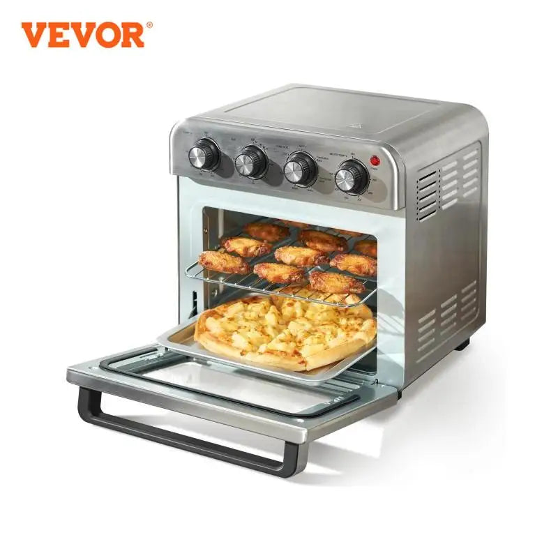 18L 1700W Air Fryer Toaster Oven Stainless Steel Toaster Ovens Countertop Combo with Grill Home and Commercial Use