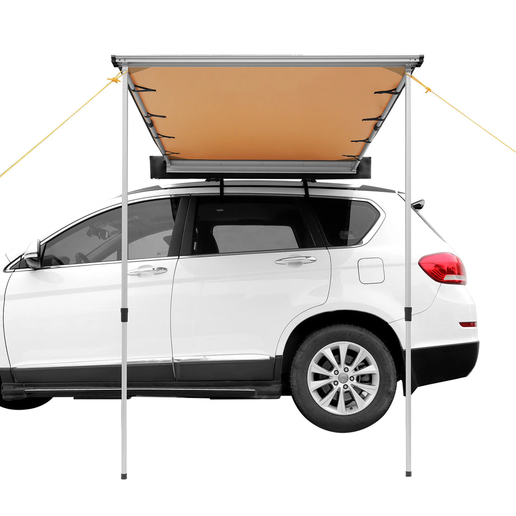 Vehicle Awning  Retractable Car Side Awning Car Awning with Waterproof Storage Bag  Suitable for Truck SUV Van Campers