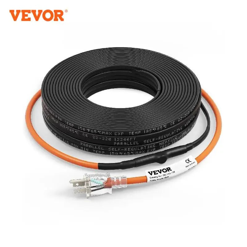 Self-Regulating Pipe Heating Cable Snow Melting Drain Water Pipe Freeze Protection Heat Cable for Protects PVC Hose Wire