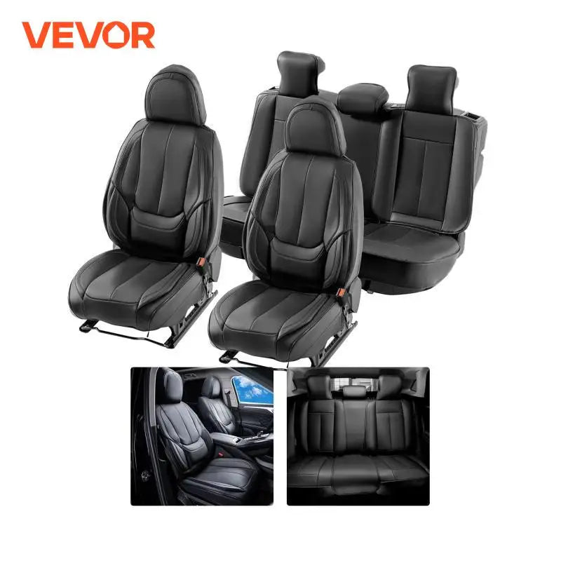 Seat Covers, Universal Car Seat Covers Full Set Seats Detachable Headrest and Airbag Compatible for Most Car SUV Truck