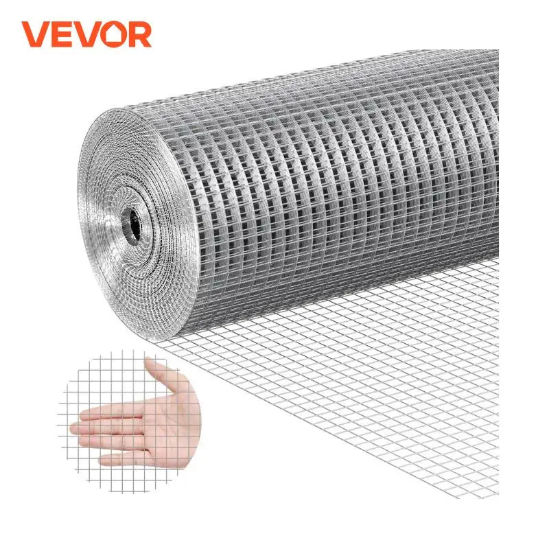 Hardware Cloth 1/2 in 24in x 50 ft 19 Gauge Hot Dipped Galvanized Wire Mesh Roll Chicken Wire Fencing Wire Mesh for Garden