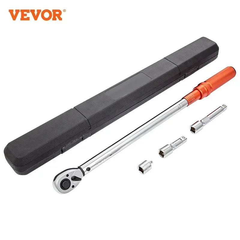 Pre Installed Mechanical Torque Wrench Pointer Hand Tools 1/2" 1/4" 3/8" Torque Wrench Mechanical for Workshop Car Repair