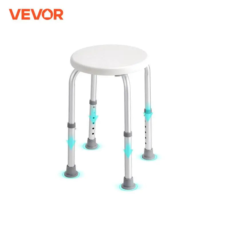 Shower Chair for Inside Shower Adjustable Height Shower Stool Non-Slip Bench Bathtub Seat  for Elderly Disabled Adults