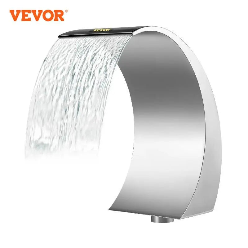 Stainless Steel Pool Fountain 17.7x11.8 x23.6 in for In Ground Pools Garden Outdoor Waterfalls Descent Pond Water Feature