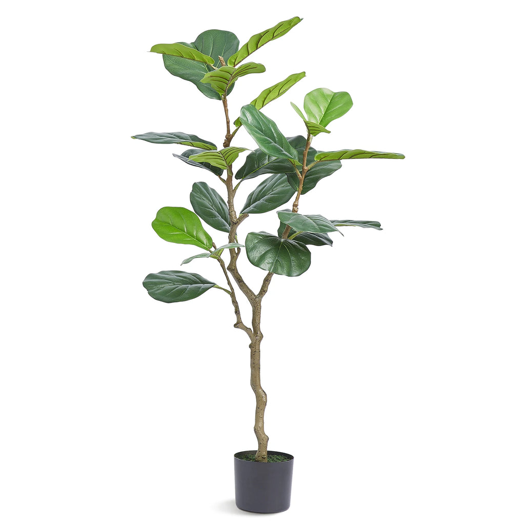 Artificial Olive Tree 4/5/6 FT Tall Faux Plant Secure PE Material & Anti-Tip Tilt Protection Low-Maintenance Tree for Home