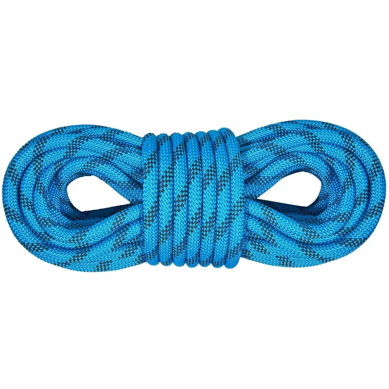 Static Climbing Rope, 64 ft Outdoor Rock Climbing Rope with 26KN Breaking Tension, 0.4'' /10mm High Strength Safety Rope,