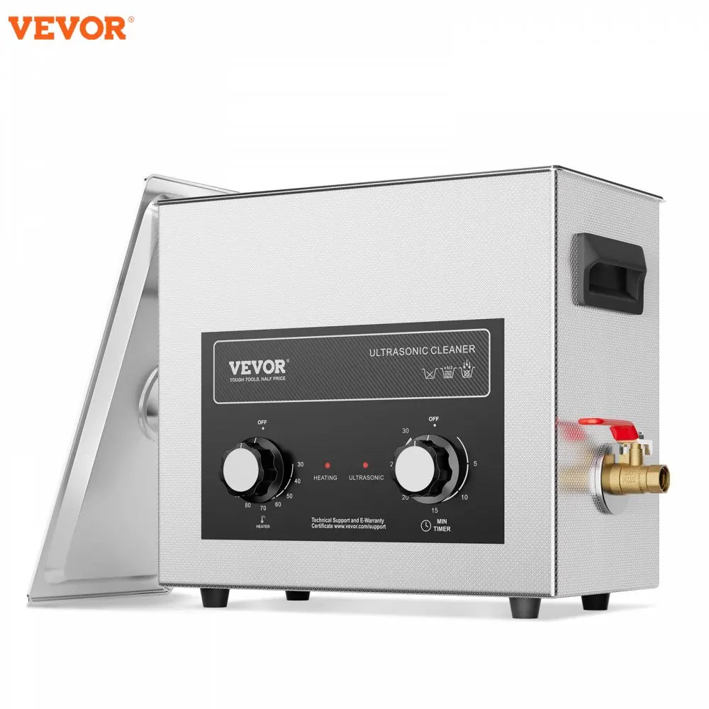 Ultrasonic Cleaner with Heater Timer Basket Professional Digital Sonic Cavitation Machine Cleaning Machine