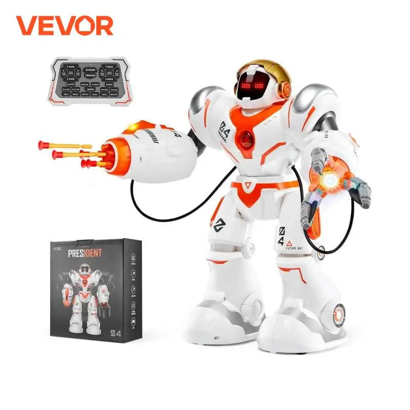 RC Robot Toys for Kids Battle Mode Programmable Remote Control Smart Robot with Bullets Interactive Walking Dancing Robot