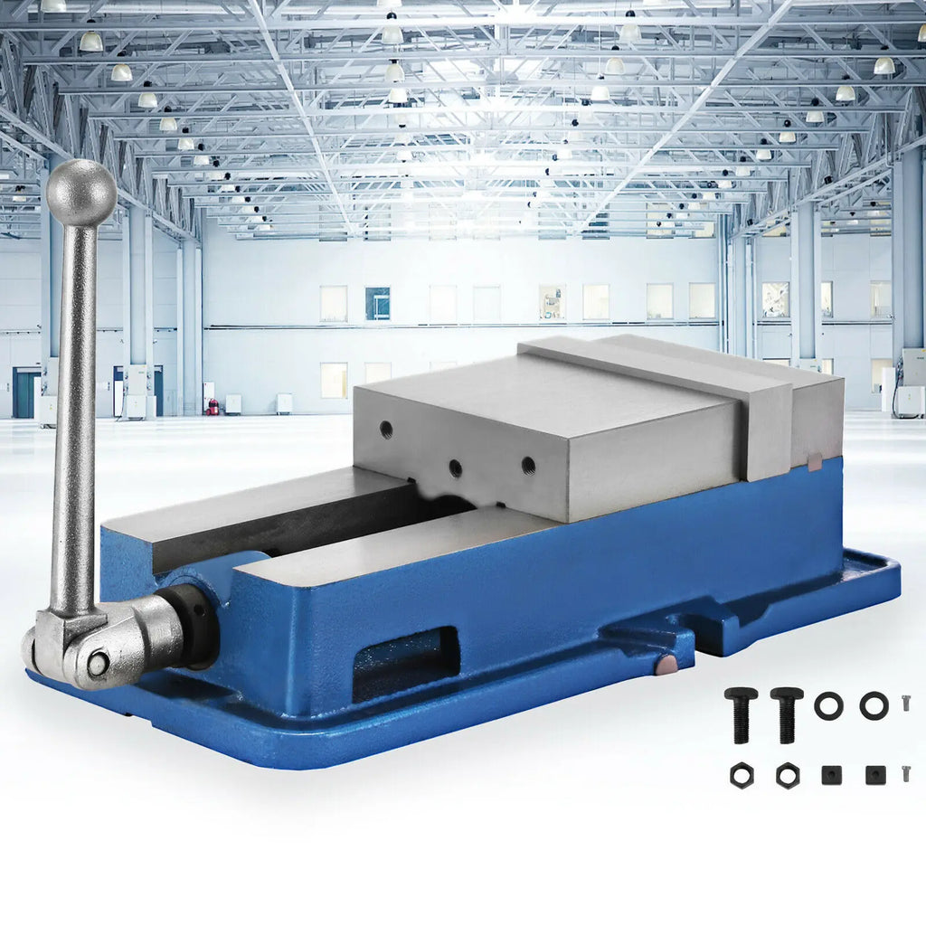 6'' Vise Precision Milling Vice 6 Inch Jaw Width Drill Press Vise Milling Drilling Machine Bench Clamp Clamping