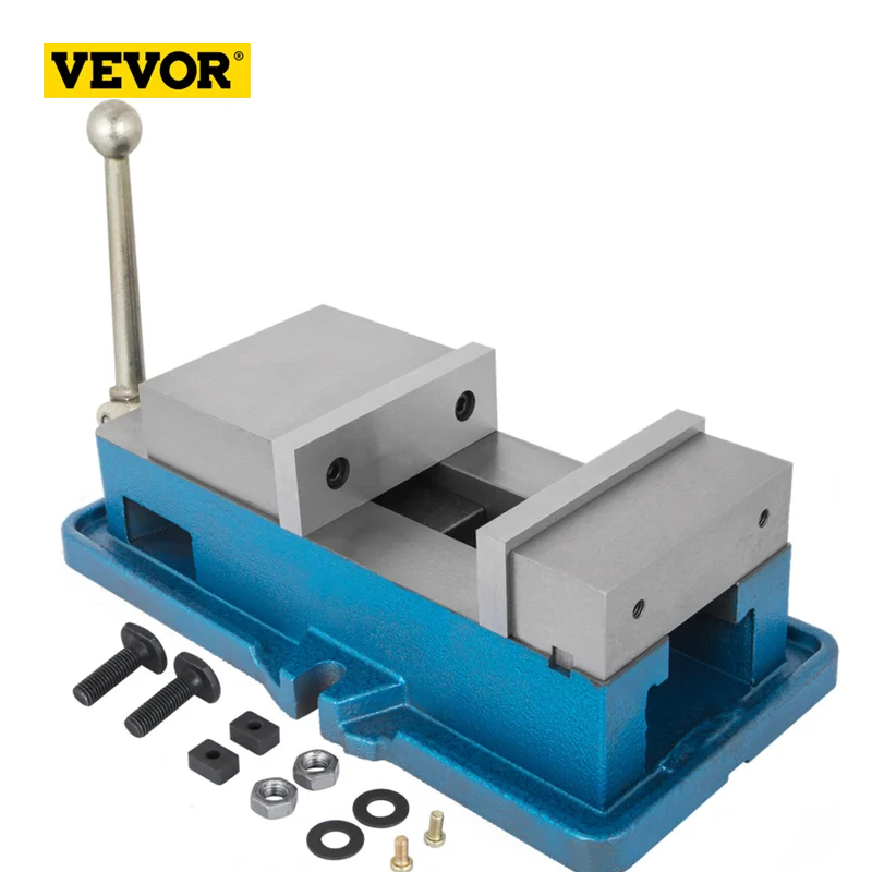 Bench Vise 3/4/5" CNC Lock Down High Precision Vise Clamp with Adjustable Handle for Finishing Milling Drilling Machine