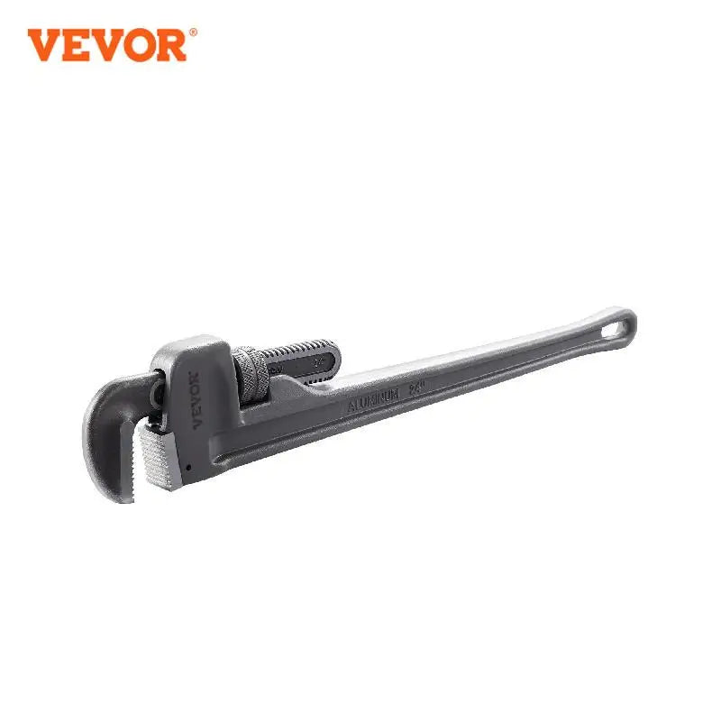 Pipe Wrench Aluminum Straight Pipe Wrench Adjustable Plumbing Wrench with High Strength Jaw & Ergonomic Handle Automotive