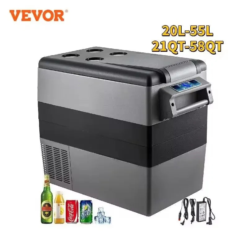 Fridge Car Mini Refrigerator 15-55L Freezer Portable Compressor Cooler 12/24V DC 110-240V Ice Box For Driving Camping Picn