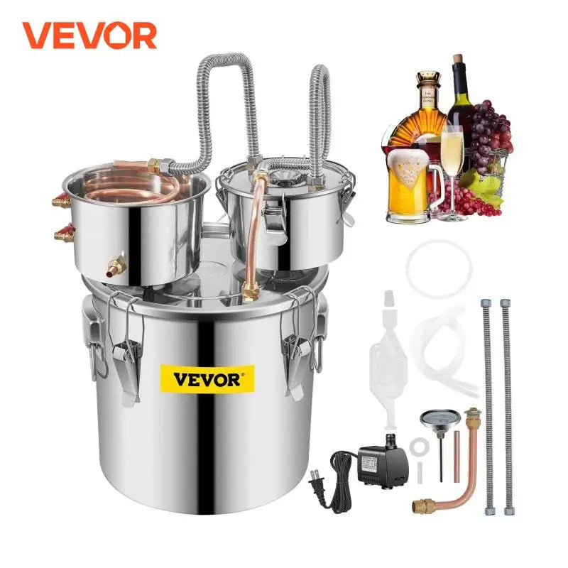 12L 20L 30L Alcohol Distiller Machine Beer Brewing Equipment DIY Wine Moonshine Apparatus Dispenser Kit for Home Appliance
