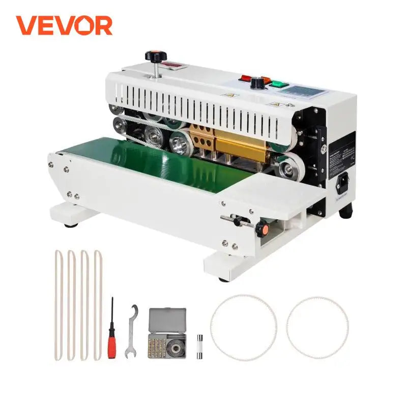 Automatic Horizontal Band Sealer Continuous Bag Band Sealing Machine with Count Function for 0.02-0.8 mm Plastic Bags