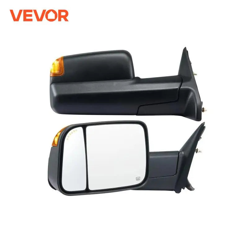 Towing Mirrors Pair Set Power Heated with Signal & Puddle Light Manual Controlling for 2002-2023 Dodge Ram 1500 2500 3500