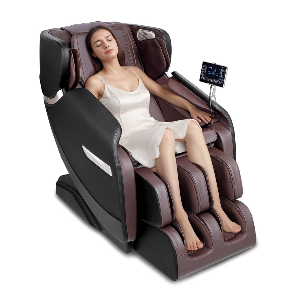 Massage Chair - Full Body Zero Gravity Chair with Multiple Automatic Modes, 3D Shiatsu, Heating, Bluetooth Speaker, Airbag