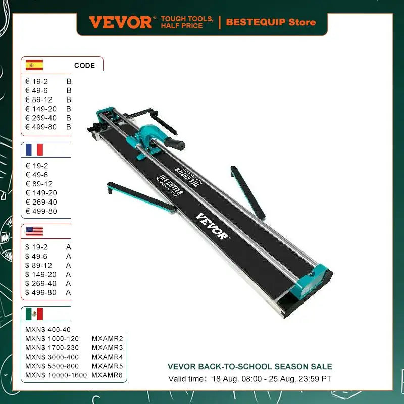 1200MM Tile Cutter, High Precision Manual Ceramic Floor Tiles Tile Cutter, 48 Inch Cutting Machine for Precision Cutting