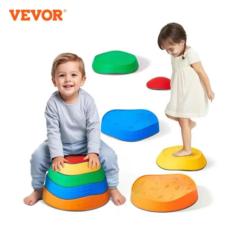 5PCS Balance Stepping Stones Montessori Children Toys Sensory Training Tactile Sensing for Kids Party Social Games