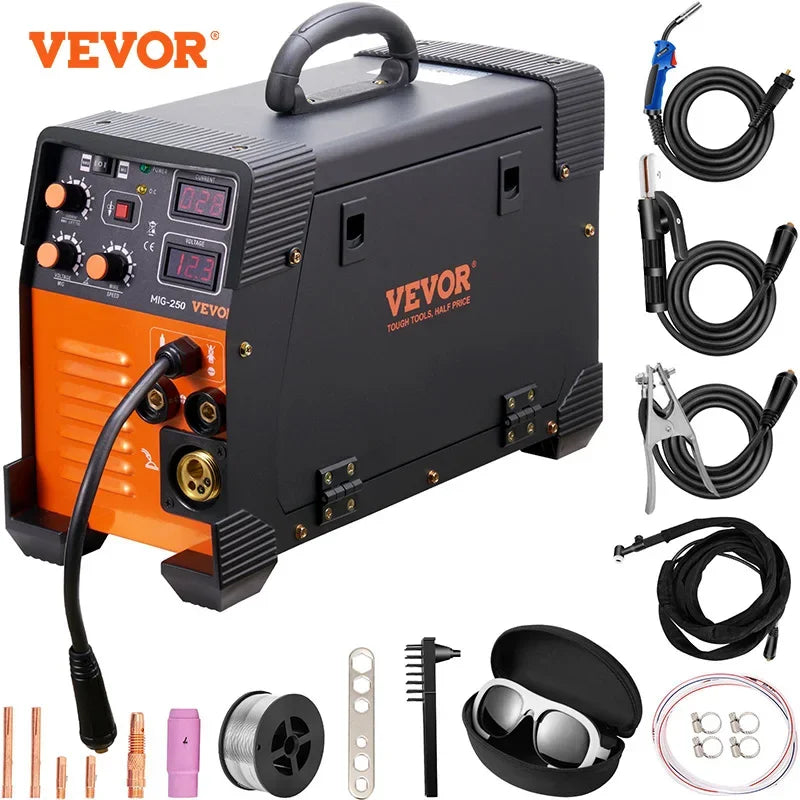 MIG Welder 250/160/200/270A TIG Arc Welder 3 in 1 Welding Machine Stick IGBT DC Inverter  Digital Display Combo Work