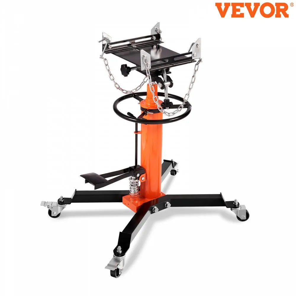 Transmission Jack 1322 LBS Hydraulic Telescoping Transmission Jack 32"-67" High Lift Floor Jack Stand Lift Hoist Garage