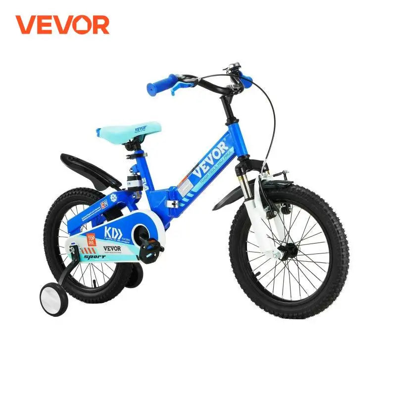 Folding Toddler Balance Bike 16" High-Carbon Steel Portable Balance Bicycle Gift for 5-8 Years Boys Girls 99LBS Support