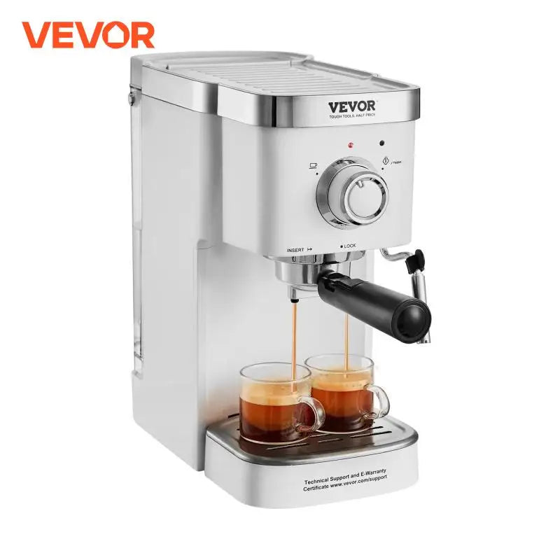 Espresso Coffee Machine 15Bar Semi-Automatic Espresso Maker with Milk Frother Steam Wand Professional Cappuccino Machine
