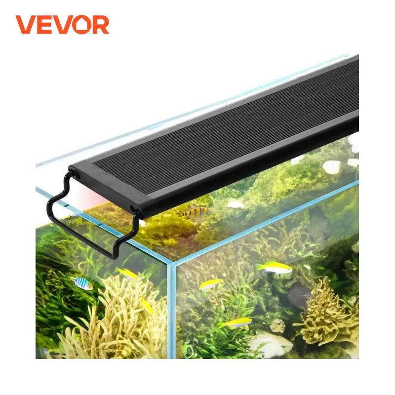 Aquarium Light, 26W Full Spectrum Fish Tank Light with 24/7 Natural Mode, Adjustable Timer & 5-Level Brightness LED Lights