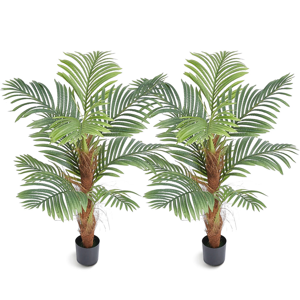 Artificial Palm Tree Faux Plants Green Home Artificial Plant Decoration With PE Anti-Tip Tilt Protection For Indoor Office